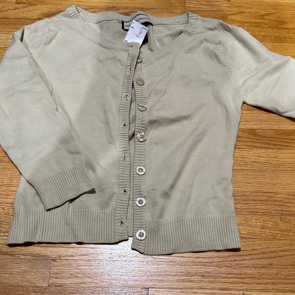 Women's Beige Cardigan Sweater